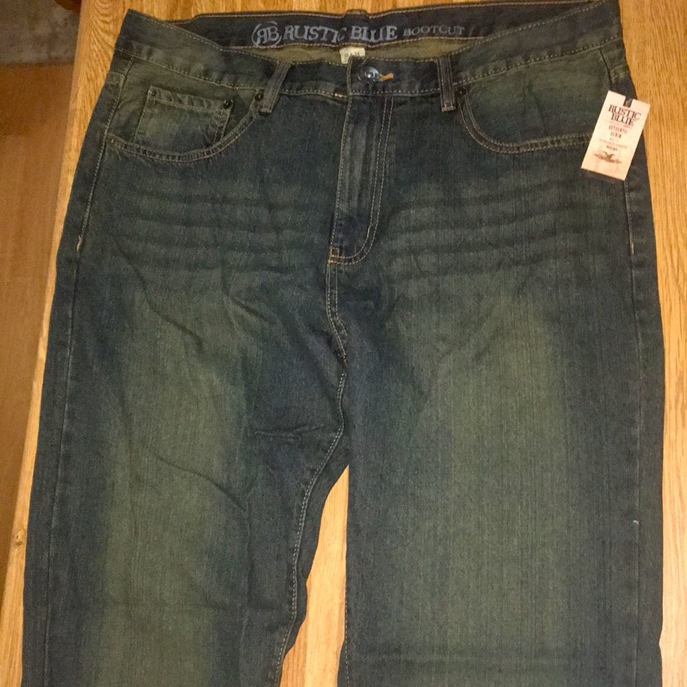 Rustic Blue Bootcut Denim Jeans. Men’s. Size 36x34